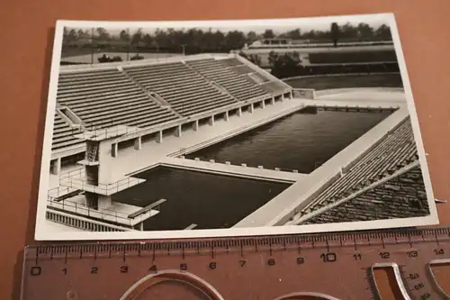 tolle alte Karte Berlin  Olympiakarte - Schwimmstadion  1936