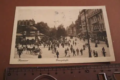 tolle alte Karte  Hannover - Georgstraße   1914