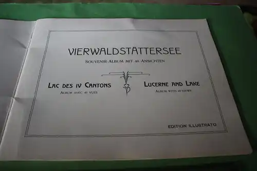 tolles altes  Souvenir-Ambum mit 40 Ansichten Vierwaldstättersee  20er Jahre ???