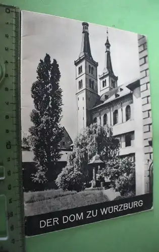 tolles altes Reise-Prospekt - Der Dom zu Würzburg mit kleiner Karte - 30er Jahre