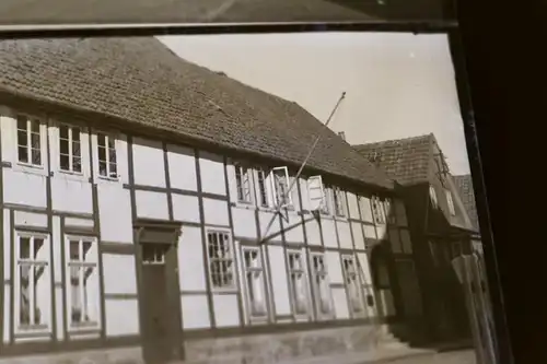 vier tolle alte Glasnegative - Fürstlichen Dampfmühle Bückeburg - 1890-1910 ???