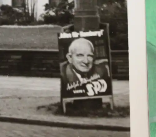 tolles altes Foto - Werbeplakat SPD - Hamburg - 60-70er Jahre ????