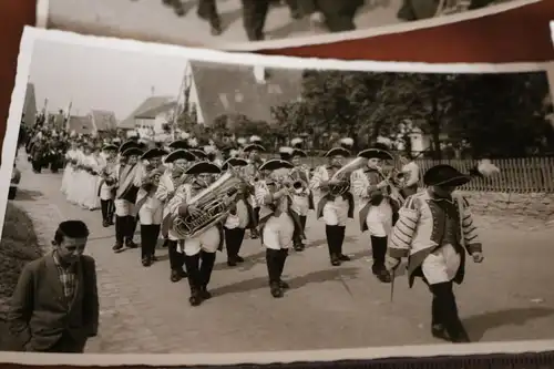 vier  tolle alte Fotos - Festumzug - Gunzenhausen ?  30-40er Jahre ?