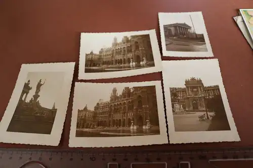 fünf tolle alte Fotos - Gebäude - Denkmal - Stadt ??? 20-40er Jahre ?
