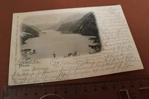 tolle alte Karte - Gruss vom Achensee  1899 
