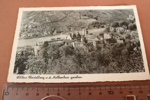 tolle alte Karte -  Schloss Heidelberg v.d. Molkenkur gesehen - 1910-30 ??