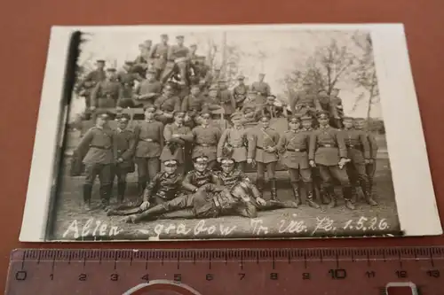 tolles altes Gruppenfoto - Reichswehr - Altengrabow Truppenübungsplatz 1926