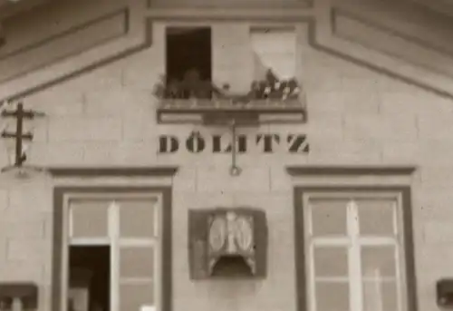 tolles altes Negativ - Bahnhof - Dönitz Kr. Pyritz - Pommern 30-40er Jahre