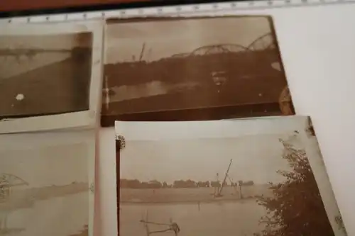 fünf interessante alte Fotos - Neubau Elbbrücke ?? Albbrücke ? 1934