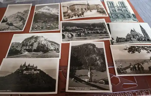 zehn tolle alte Ansichtskarten - Flohmarktfund  30-40er Jahre
