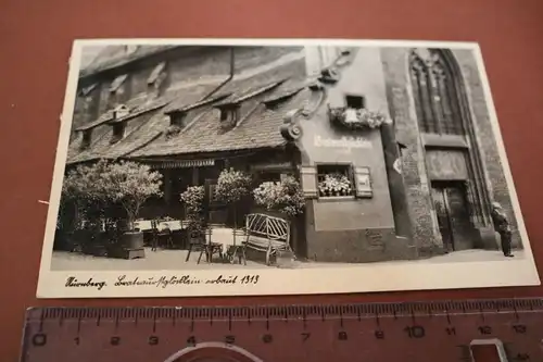 tolle alte Karte - Gebäude Bratwurstglöcklein - Nürnberg  1941