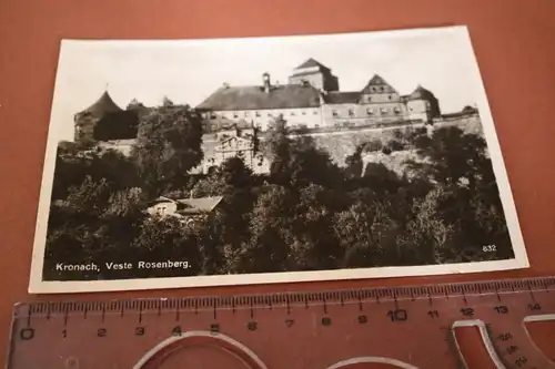 tolle alte Karte -  Kronach - Veste Rosenberg  1934