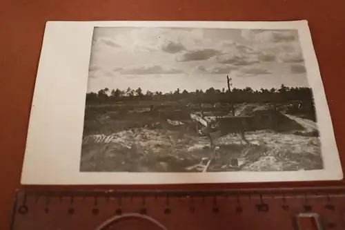 tolles altes Foto - Unterstand -  auch bei Zweibrücken ?   Oktober 1917