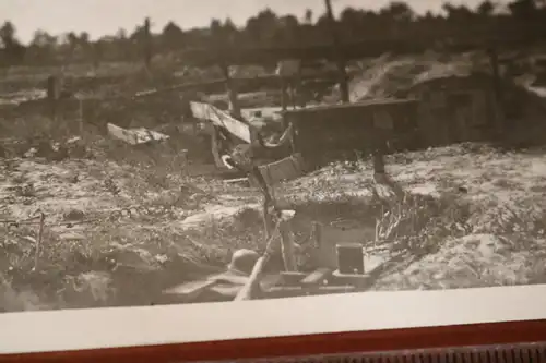 tolles altes Foto - Unterstand -  auch bei Zweibrücken ?   Oktober 1917