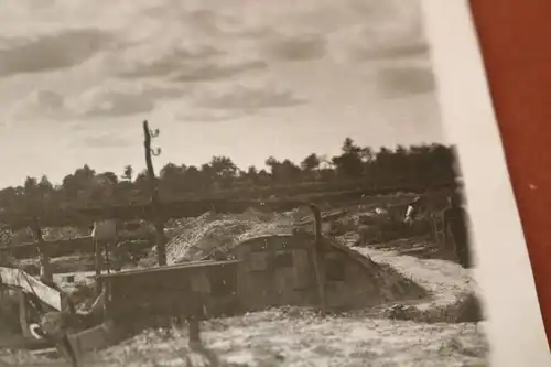 tolles altes Foto - Unterstand -  auch bei Zweibrücken ?   Oktober 1917