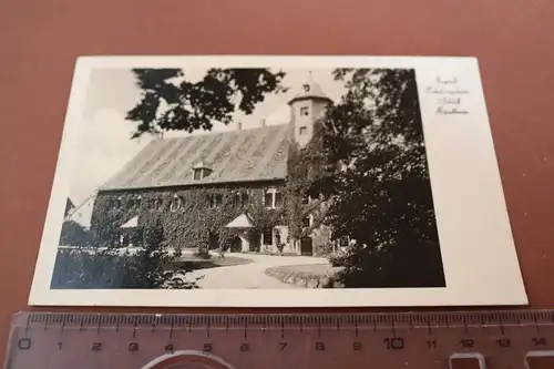 tolle alte Karte - Jugend-Erholungsheim Schloß Bündheim  1951