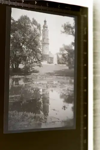 tolles altes Negativ - Turm vom Stadtschloss in Weimar - 20-30er Jahre ?