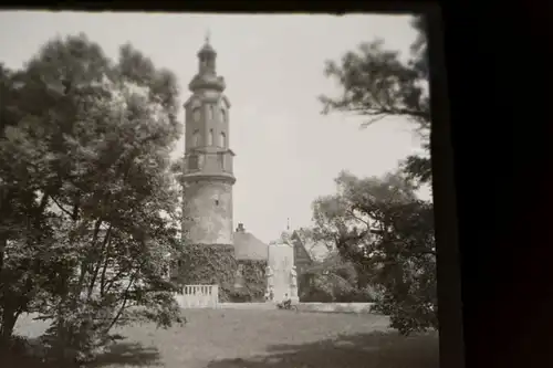 tolles altes Negativ - Turm vom Stadtschloss in Weimar - 20-30er Jahre ?