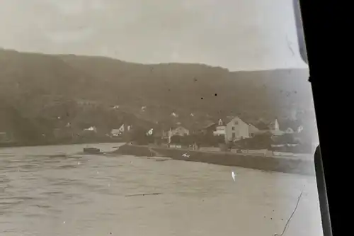 tolles altes Glasnegativ -Ansicht Cochem an der Mosel   1910-20 ???