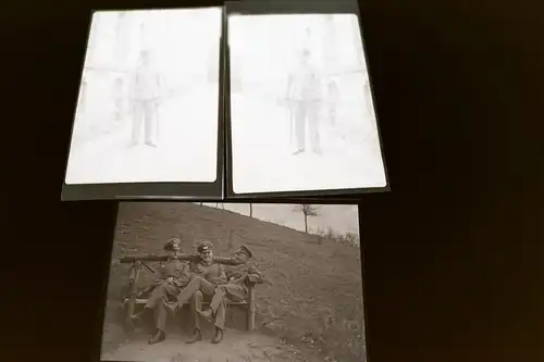 12 tolle alte Negative eines Soldaten, Wachmannschaft, Wachablösung