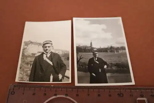 zwei tolle alte Fotos - Student  - 1929