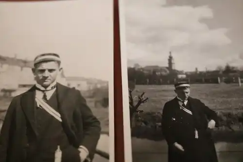 zwei tolle alte Fotos - Student  - 1929