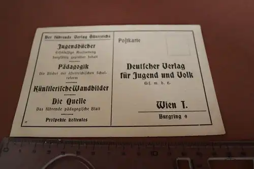 tolle alte Postkarte des Deutscher Verlag für Jugend und Volk - Wien 20-40er Jah