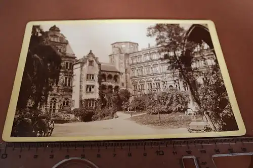 tolles altes Kabinettfoto Souvenier ?? Ansicht Schloss , Burg ???