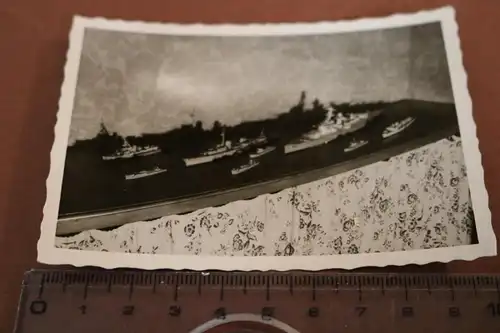 tolles altes Foto - Modellschiffe - Kriegsmarine - ??? Flotte 