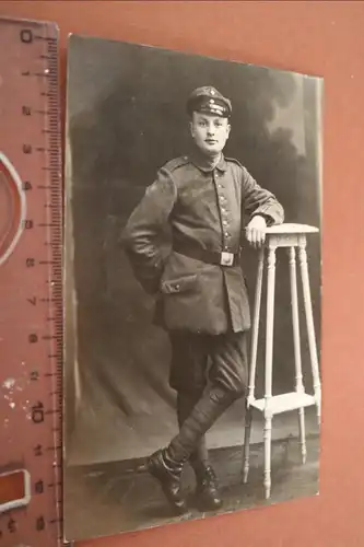 tolles altes Foto -  Portrait eines Soldaten aufg. in Tongres  Belgien