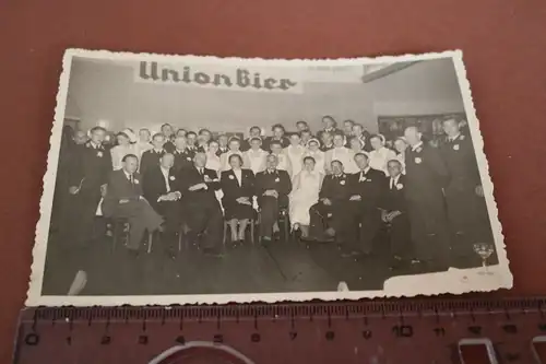 tolles altes Gruppenfoto Krankenschwester und Sanitäter bei der Union Brauerei 