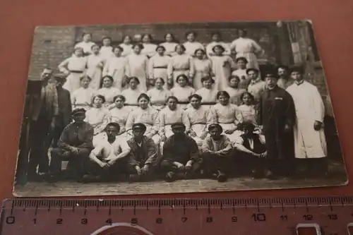 tolles altes Foto - Gruppenfoto - Fabrikarbeiterinnen ? Rheda - 1910-30 ??