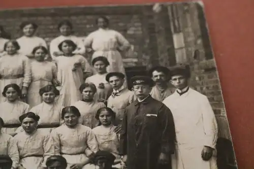 tolles altes Foto - Gruppenfoto - Fabrikarbeiterinnen ? Rheda - 1910-30 ??