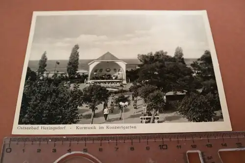 tolle alte Karte  Kurmusik Ostseebad Heringsdorf -  50-60er Jahre ?