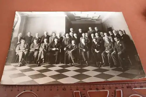 tolles altes Gruppenfoto einer Firma ?? -  Koblenz ??   30-40er Jahre