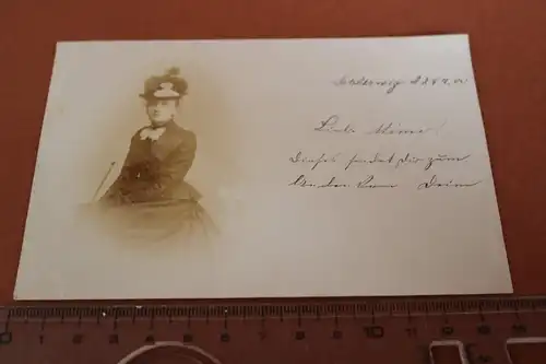 tolles altes Foto - Portait einer Frau -  Schleswig - 1900