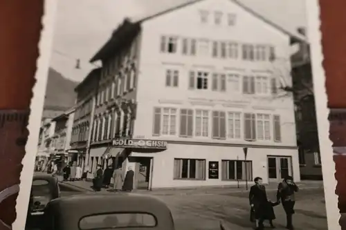 tolles altes Foto -  Hotel gold. Ochsen -  Oldtimer - 40-50er Jahre da Zonenkenn