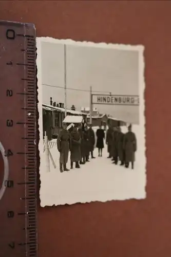 tolles altes Foto - Soldaten am Hindenburg-Damm ???  Bahnhof