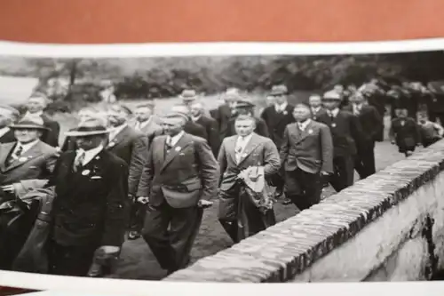 zwei tolle alte Fotos - Studenten Lüdinghausen  Umgebung - 1935 - Festmarsch ?