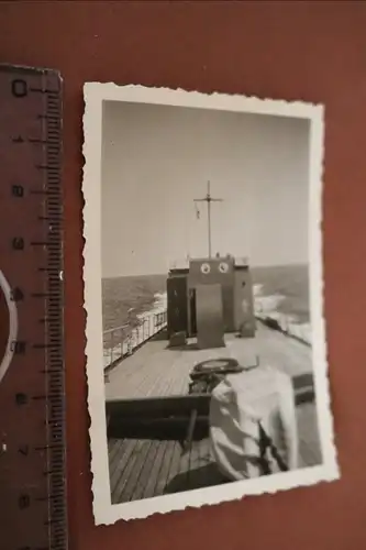tolles altes Foto - Detailfoto - Schiff Kriegsmarine - Schnellboot ? Wappen 