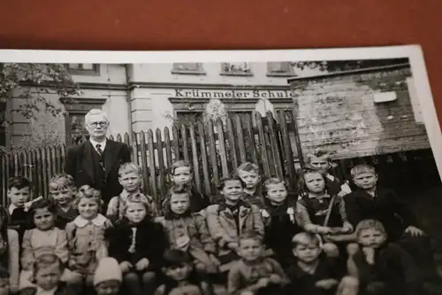 tolles altes Foto - Schulklasse  Krümmeler Schule  20-30er Jahre ???