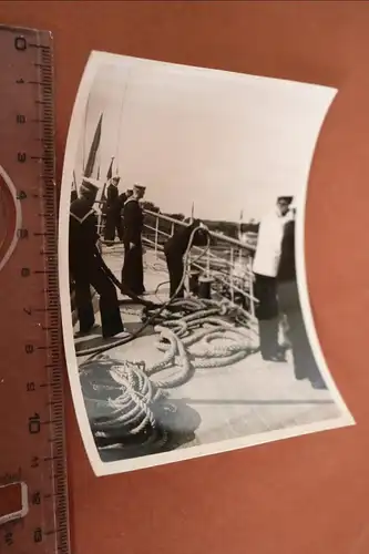 tolles altes Foto -  Matrosen - Schiff - Bundesmarine ??? 