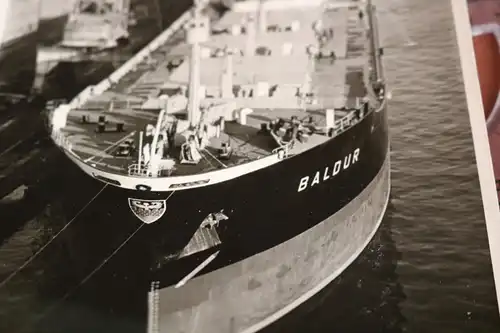 tolles altes  Foto - Frachtschiff - Baldur  60er Jahre