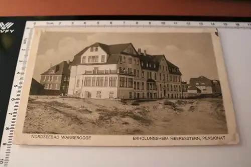 tolle alte Karte -   Wangerooge - Erholungsheim Meeresstern, Pensionat  1927