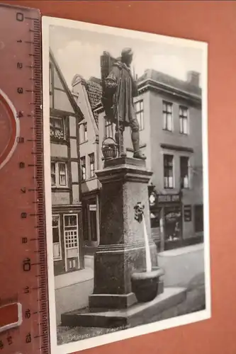 tolle alte Karte - Brunnen Denkmal Kiepenkerl - Münster i.W. 