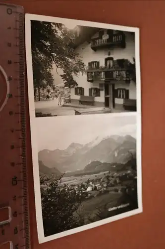 tolle alte Karte - Auschuster-Stübl - Unterwössen Chiemgau 