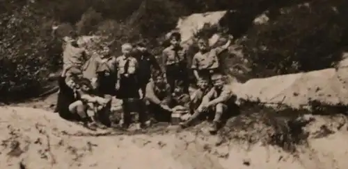 tolles altes Foto - Gruppe Pimpfe - Jugend im Zeltlager