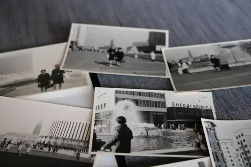 18 tolle alte Fotos - Gebäude Personen  Interhotel - Springbrunnen - DDR - Ort ?