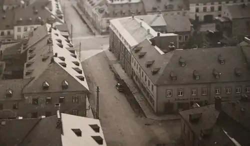 tolles altes Foto - Strassenansicht Häuser - Geschäft Johann Kranke Kolonialware