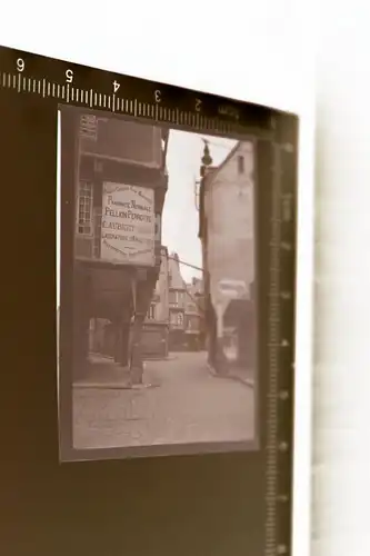 tolles altes Negativ - Apotheke Stadt  Dinan  Pellion Perrotte - 30-40er Jahre